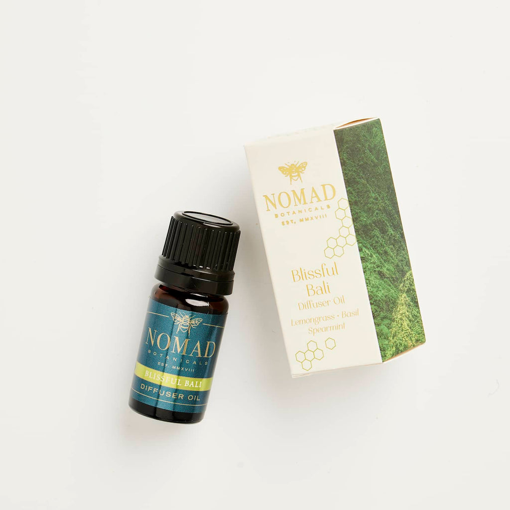 Blissful Bali Essential Oil 5mL with Custom White and Gold Product Box
