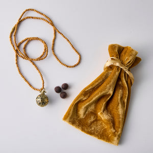 Pomander Pendant & Sandalwood Necklace