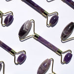 Amethyst Crystal Gem Stone Facial Roller for Skincare Rituals