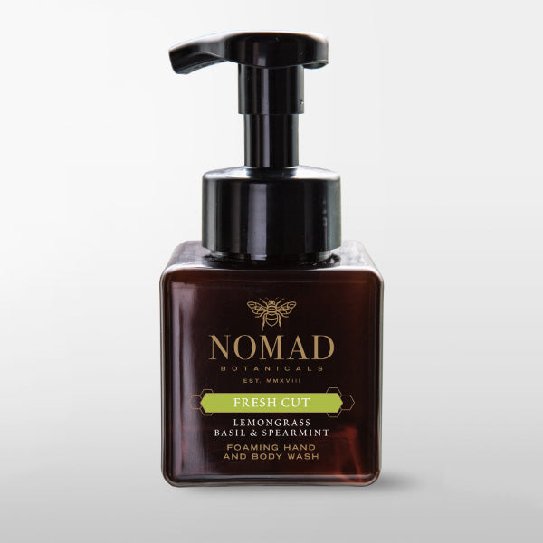 Nomad Botanicals Fresh Cut Foaming Hand Wash Soap Amber Bottle